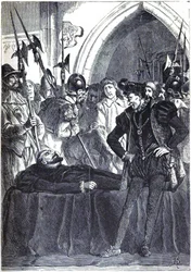 Philipp Lang se moque du cadavre du maréchal décapité Rußworm